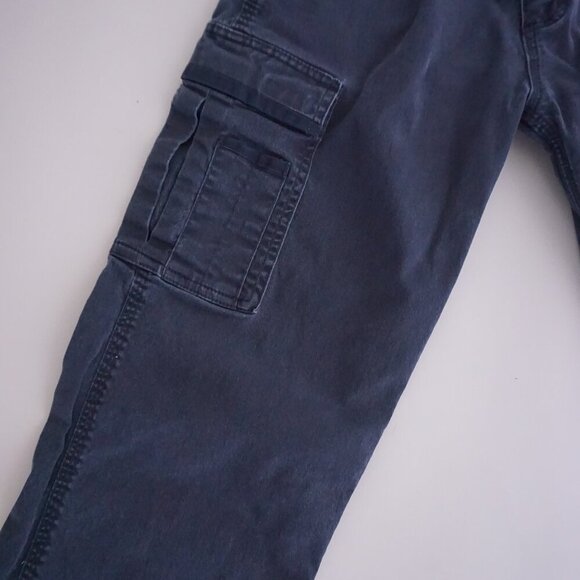 Tough Duck Navy Heavyweight Cotton Carpenter Cargo Loop Workwear Pants 34X34 - Picture 6 of 16